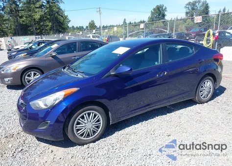 2011 Hyundai Elantra Gls from USA, damaged, VIN 5NPDH4AEXBH047246